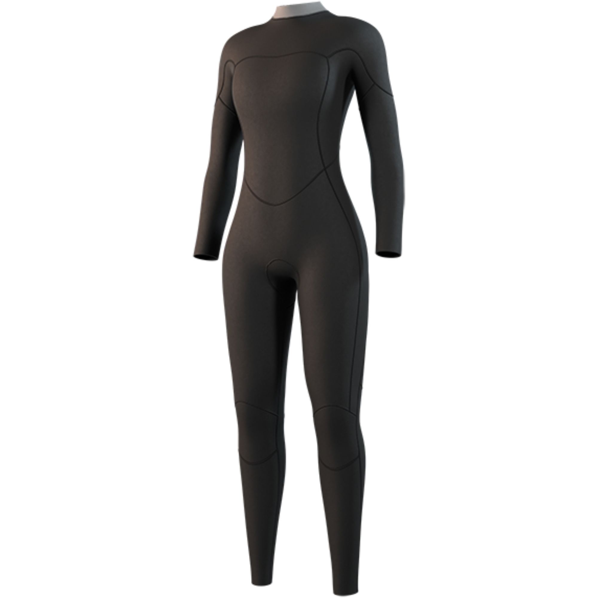 Mystic Brand 3/2mm Back Zip Flatlock 2026 Våddragt Til Kvinder 35000.250060 - Black